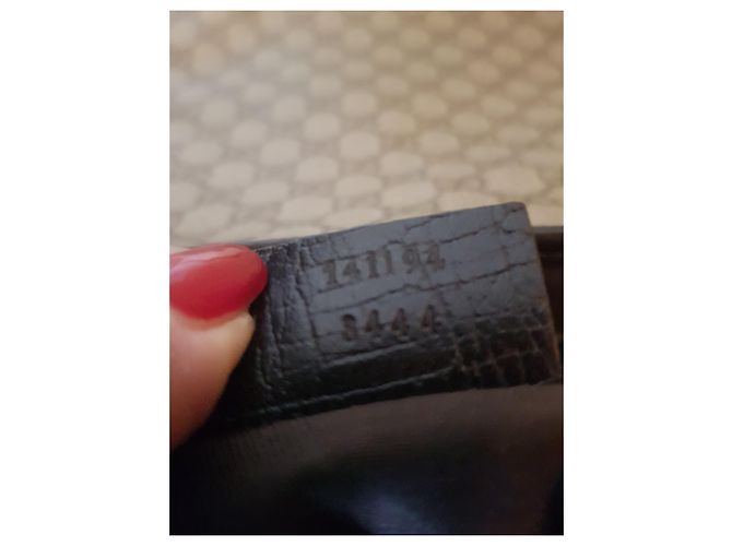 Gucci GG Supreme Pasta de couro bege - vista 8