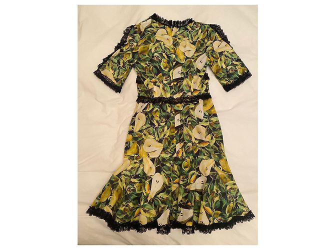 Dolce & Gabbana Abito Dolce&Gabbana, Media lunghezza Multicolore Senape - vista 4