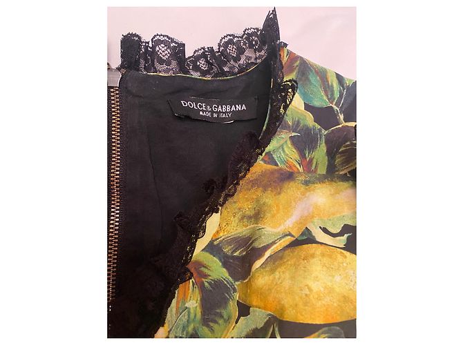 Dolce & Gabbana Abito Dolce&Gabbana, Media lunghezza Multicolore Senape - vista 5