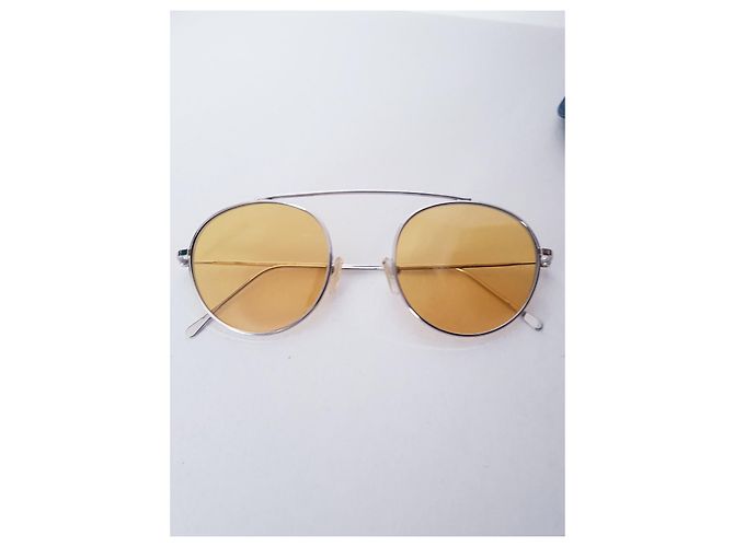 Autre Marque Occhiali da sole Eleventy Milano Gialli in Metallo Giallo - vista 12