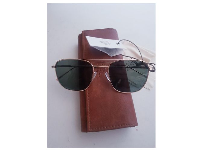 Autre Marque Eleventy Milano Sonnenbrille Hellgrün Metall - Ansicht 10
