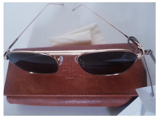 Autre Marque Eleventy Milano Sonnenbrille Hellgrün Metall - Ansicht 11