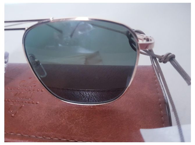 Autre Marque Eleventy Milano Sonnenbrille Hellgrün Metall - Ansicht 12