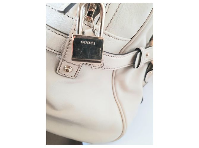 Borsa tote Gucci 85 Anniversario Limited Edition pelle color eggshell Bianco sporco - vista 4