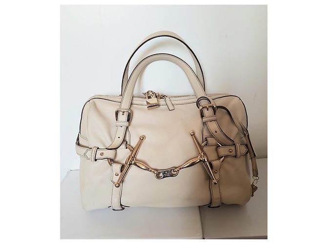Borsa tote Gucci 85 Anniversario Limited Edition pelle color eggshell Bianco sporco - vista 5