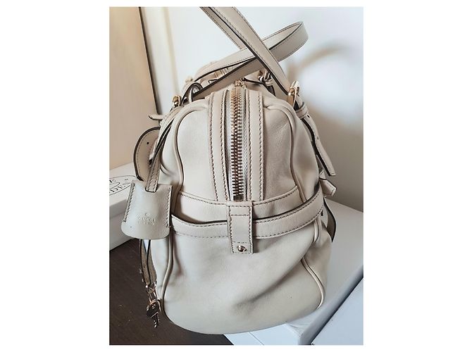 Borsa tote Gucci 85 Anniversario Limited Edition pelle color eggshell Bianco sporco - vista 9