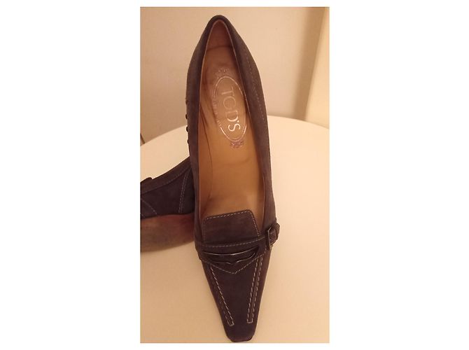 Tod's Pumps aus Hirschleder Braun Grau 38.5 - Ansicht 4