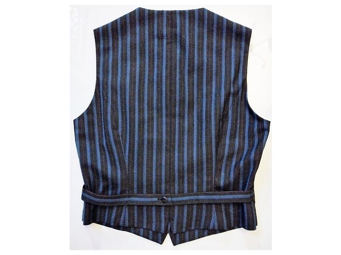 KENZO WESTE TRENDY BAYADERE WOLLBLATT T36/38 Anthrazitgrau - Ansicht 5