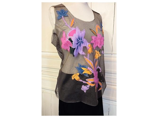 ANTIK BATIK FISH TOP PATCH HIBISCUS S 42/44 Multicolore - vista 11
