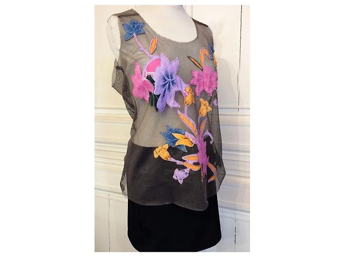 ANTIK BATIK FISH TOP PATCH HIBISCUS S 42/44 Multicolore - vista 2