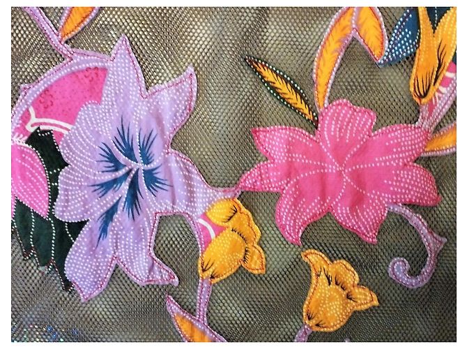 ANTIK BATIK FISH TOP PATCH HIBISCUS S 42/44 Multicolore - vista 5