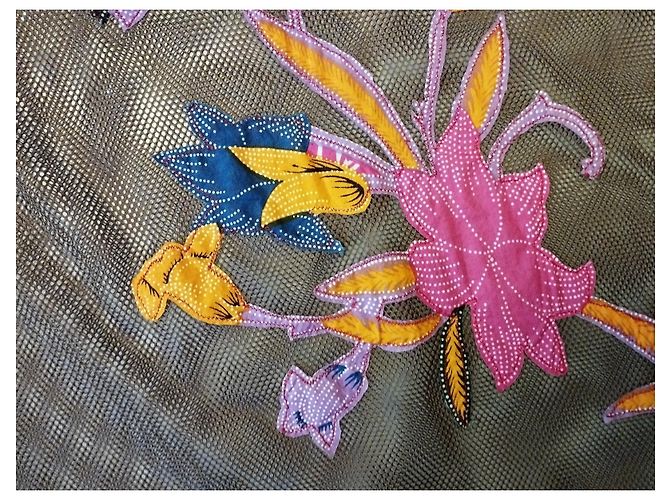 ANTIK BATIK FISH TOP PATCH HIBISCUS S 42/44 Multicolore - vista 6