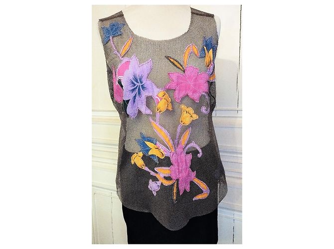 ANTIK BATIK FISH TOP PATCH HIBISCUS S 42/44 Multicolore - vista 9