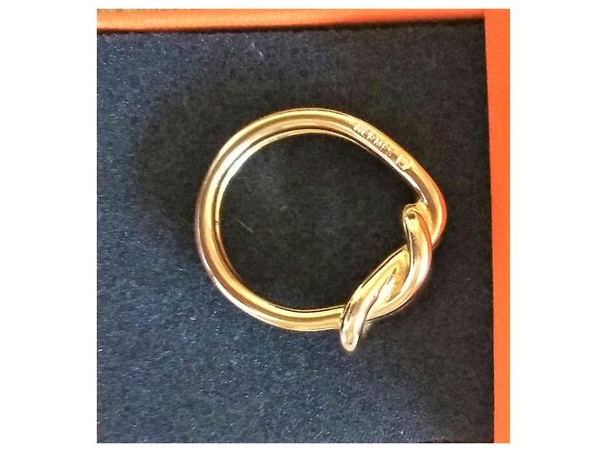 Hermès Anello sciarpa - Nodo marinaio dorato D'oro - vista 6