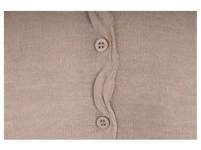 Paul & Joe Sister Cardigan mit Seidenbesatz Beige - Ansicht 4