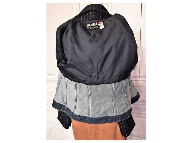 Jean Paul Gaultier GAULTIER GIACCA DONNA TRENDY IN LANA E DENIM T 36/38 - vista 6