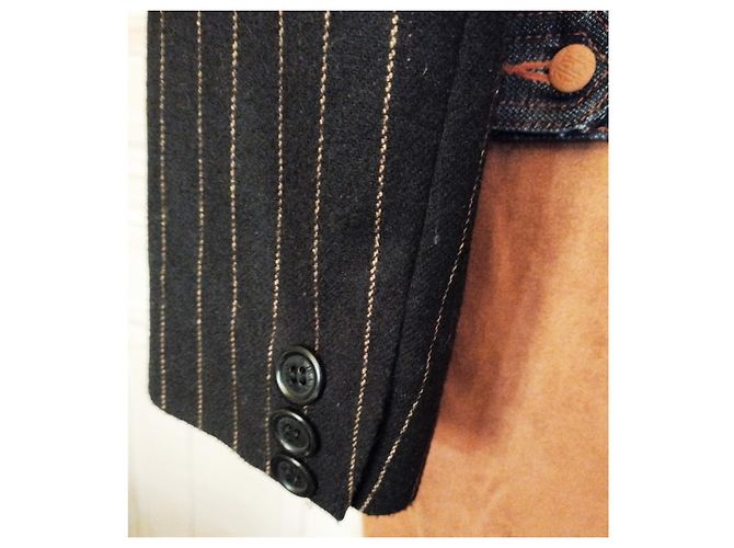 Jean Paul Gaultier GAULTIER GIACCA DONNA TRENDY IN LANA E DENIM T 36/38 - vista 9