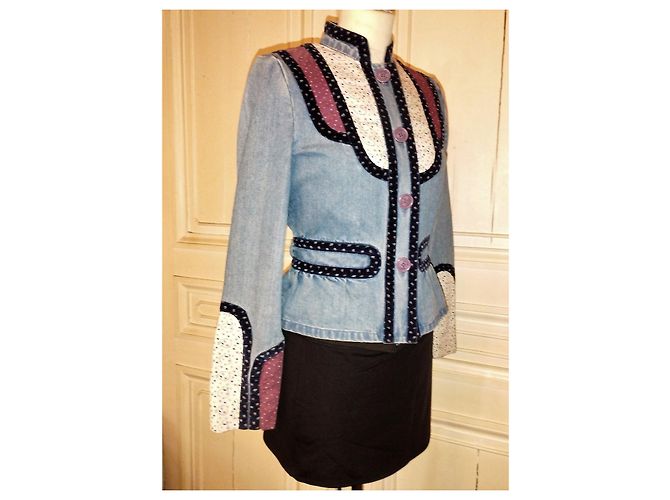 MARC JACOBS FOLKJACKE MIT HERZEN UND STERNEN EINSÄTZEN T 4 ODER T 36/38 Mehrfarben - Ansicht 2