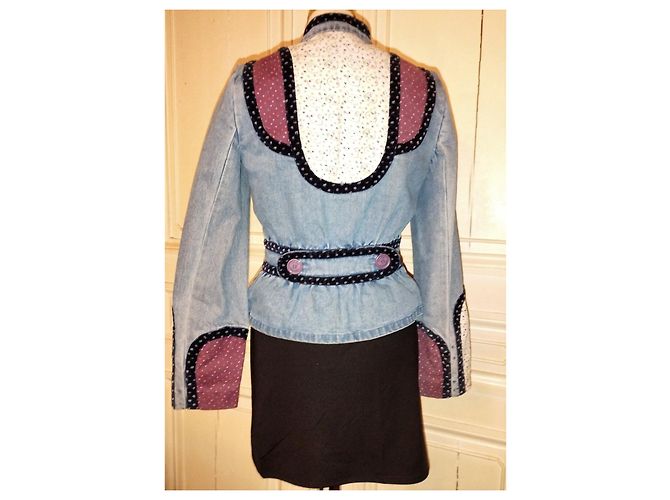 MARC JACOBS FOLKJACKE MIT HERZEN UND STERNEN EINSÄTZEN T 4 ODER T 36/38 Mehrfarben - Ansicht 4