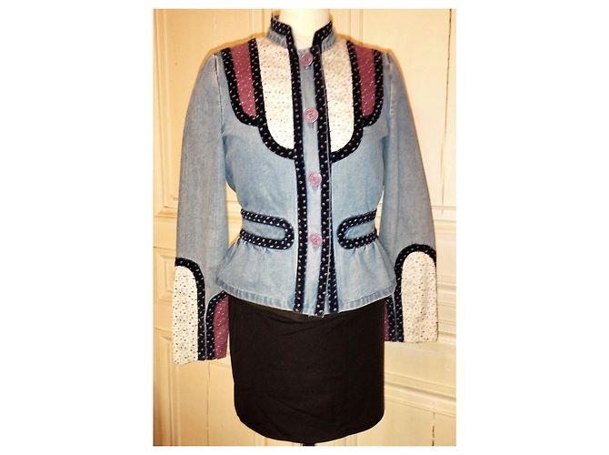 MARC JACOBS FOLKJACKE MIT HERZEN UND STERNEN EINSÄTZEN T 4 ODER T 36/38 Mehrfarben - Ansicht 6