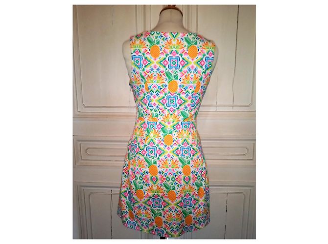 ABITO MANOUSH REVERSE RETRO ANNI CINQUANTA ESANAR ANANAS T 34 Multicolore Bianco sporco - vista 11