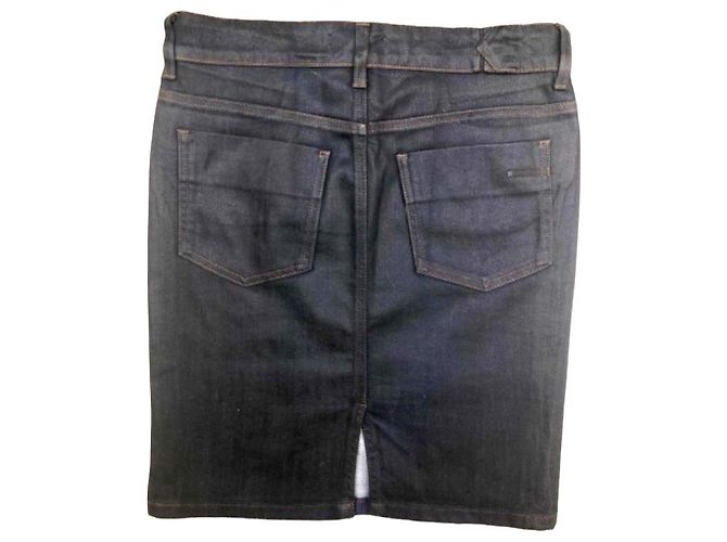 Karl Lagerfeld falda Karl Lagarfeld 36 (S) algodón revestido azul marino - vista 2