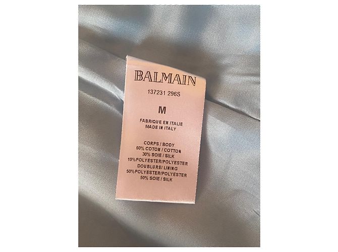 Giacca Balmain in seta blu - vista 6
