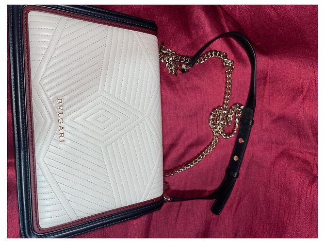 Borsa Bulgari in pelle con catena - vista 6