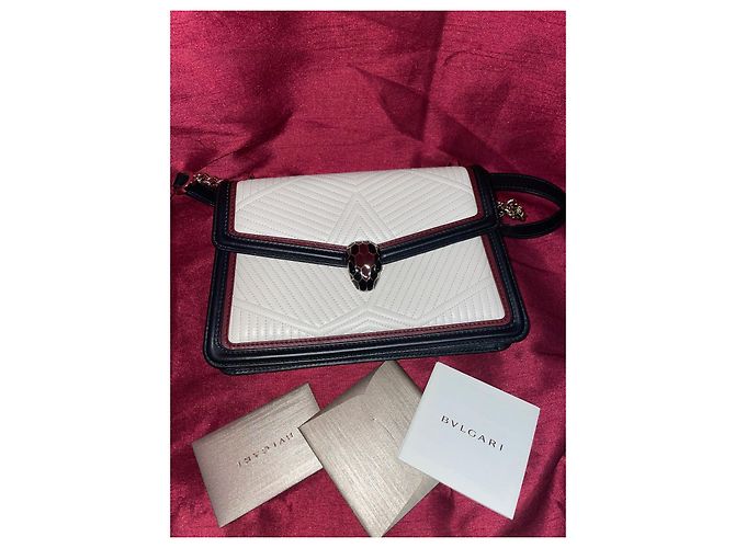 Borsa Bulgari in pelle con catena - vista 7