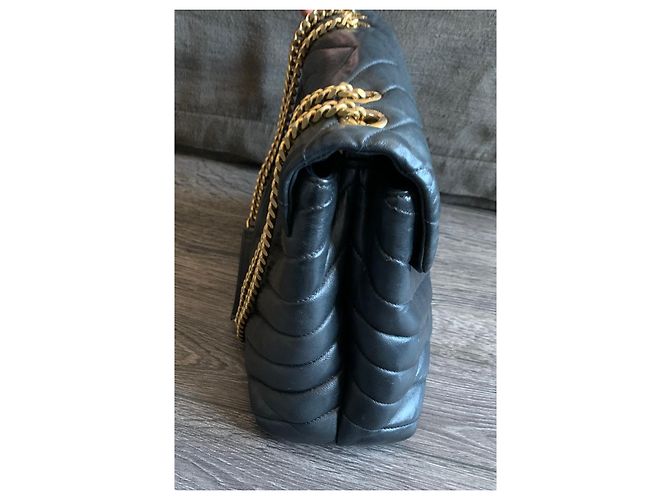 Saint Laurent Borsa a mano media LouLou Nero - vista 8