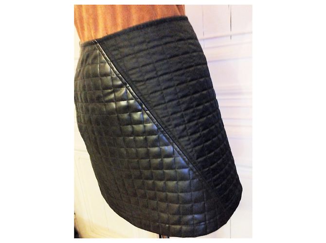 Christian Lacroix FALDA LACROIX FALDA TRAPECIO BI MATERIAL GQUARILLE T 32/34 Negro - vista 11