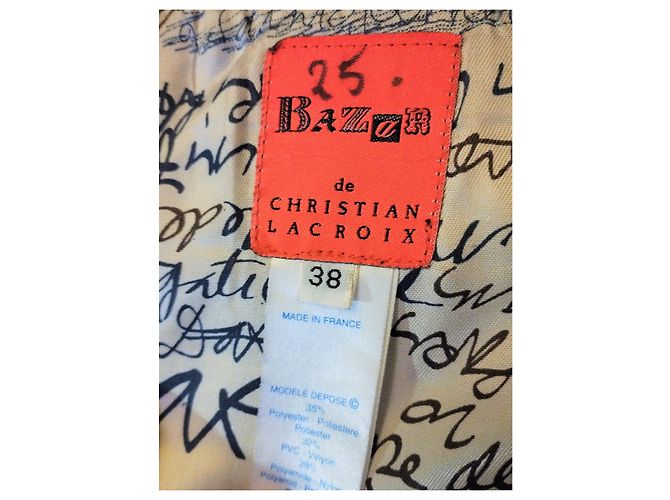 Christian Lacroix FALDA LACROIX FALDA TRAPECIO BI MATERIAL GQUARILLE T 32/34 Negro - vista 6