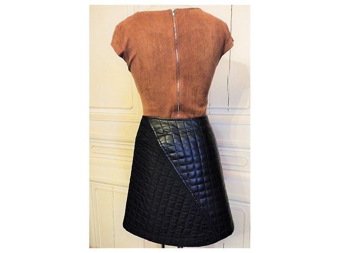Christian Lacroix FALDA LACROIX FALDA TRAPECIO BI MATERIAL GQUARILLE T 32/34 Negro - vista 7