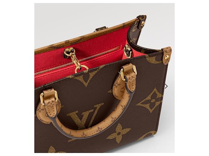 Louis Vuitton Monogramma LV Onthego PM Marrone - vista 3