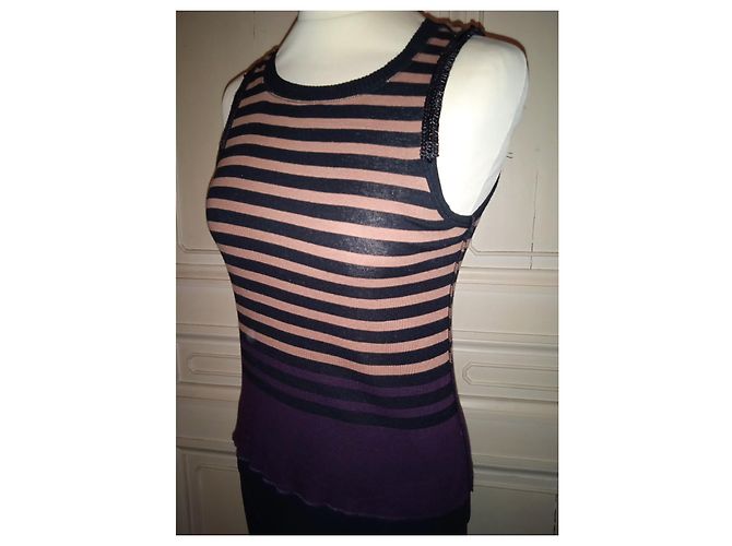 SONIA RYKIEL PULLOVER ABEND BAYADERE PAMPILLEN TS ODER T 36/38 Mehrfarben - Ansicht 2