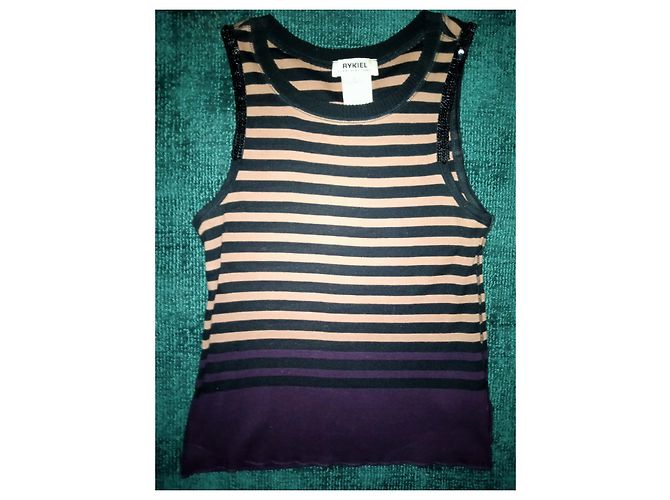 SONIA RYKIEL PULLOVER ABEND BAYADERE PAMPILLEN TS ODER T 36/38 Mehrfarben - Ansicht 4