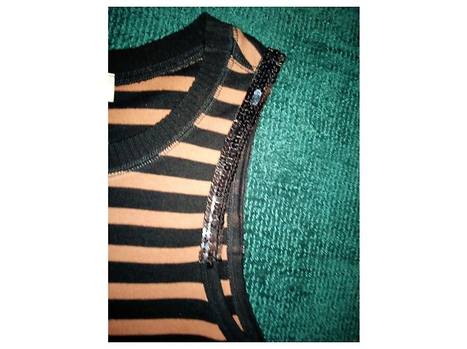 SONIA RYKIEL PULLOVER ABEND BAYADERE PAMPILLEN TS ODER T 36/38 Mehrfarben - Ansicht 5