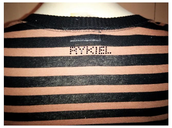 SONIA RYKIEL PULLOVER ABEND BAYADERE PAMPILLEN TS ODER T 36/38 Mehrfarben - Ansicht 7