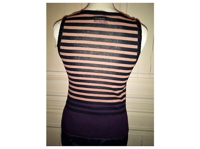 SONIA RYKIEL PULLOVER ABEND BAYADERE PAMPILLEN TS ODER T 36/38 Mehrfarben - Ansicht 8