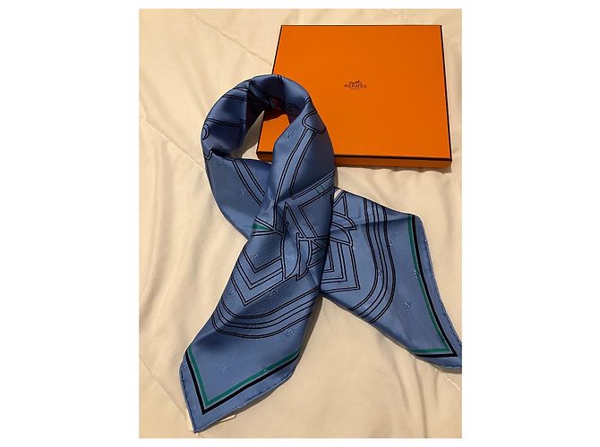 Hermès Hermes Square 70 seta in edizione limitata Blu - vista 7