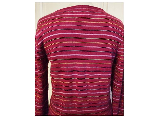 CHRISTIAN LACROIX WOLLPULLOVER TRENDY BAYADERE LOSANGES S XL ODER 38/40 Mehrfarben - Ansicht 11