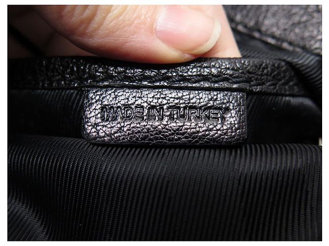 BORSA A MANO BURBERRY ASHMORE 36 BORSA A MANO IN PELLE NERA CM NERA Nero - vista 11
