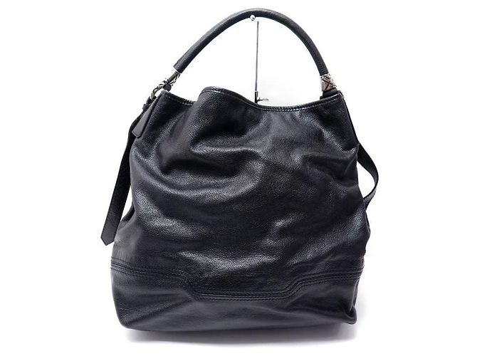 BORSA A MANO BURBERRY ASHMORE 36 BORSA A MANO IN PELLE NERA CM NERA Nero - vista 2