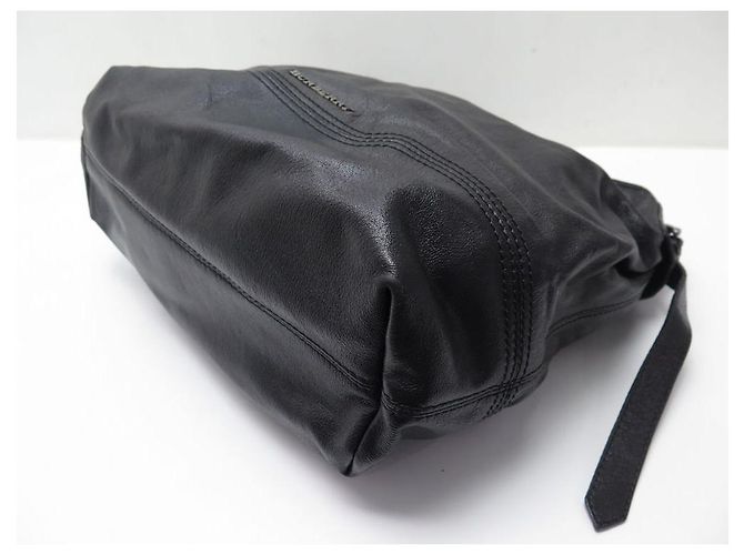 BORSA A MANO BURBERRY ASHMORE 36 BORSA A MANO IN PELLE NERA CM NERA Nero - vista 3