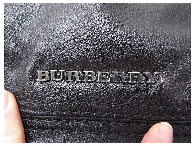 BORSA A MANO BURBERRY ASHMORE 36 BORSA A MANO IN PELLE NERA CM NERA Nero - vista 6