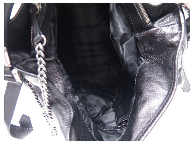 BORSA A MANO BURBERRY ASHMORE 36 BORSA A MANO IN PELLE NERA CM NERA Nero - vista 8