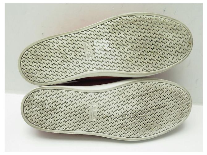 Hermès CHAUSSURES BASKETS HERMES QUICKER 39 CHEVRE VELOURS ORANGE BOITE SNEAKERS - vue 4
