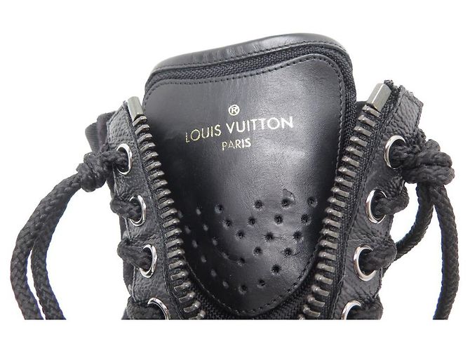 NEW LOUIS VUITTON HARLEM ANKLE BOOT SHOES 41 MONOGRAM SUEDE ANKLE BOOTS Black - view 8