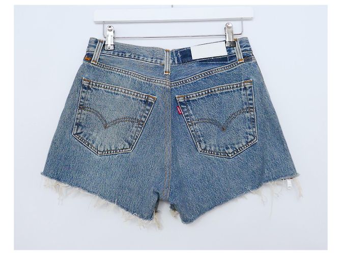 Shorts in denim Re/Done con zip laterale - vista 5
