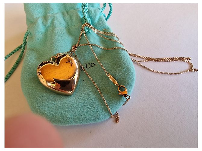 Tiffany & Co Colar Coração em Metal Rubedo - vista 3